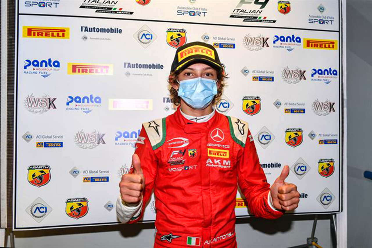2021年、15歳を迎えてからイタリアF4参戦を開始したアンドレア・キミ・アントネッリ（プレマ・レーシング）