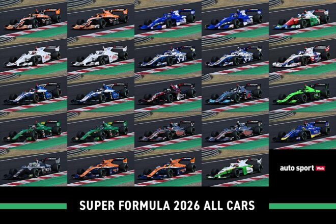 2026年全日本スーパーフォーミュラ選手権第1大会モビリティリゾートもてぎ　全車総覧
