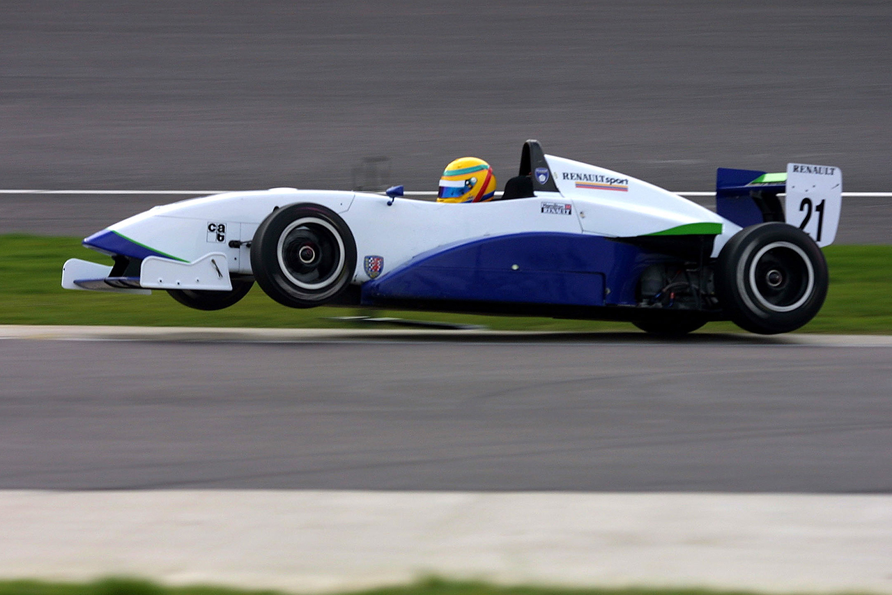 2021年イギリス・フォーミュラ・ルノー・ウインターシリーズ第1戦＆第2戦ロッキンガムに参戦するルイス・ハミルトン（マノー・モータースポーツ）