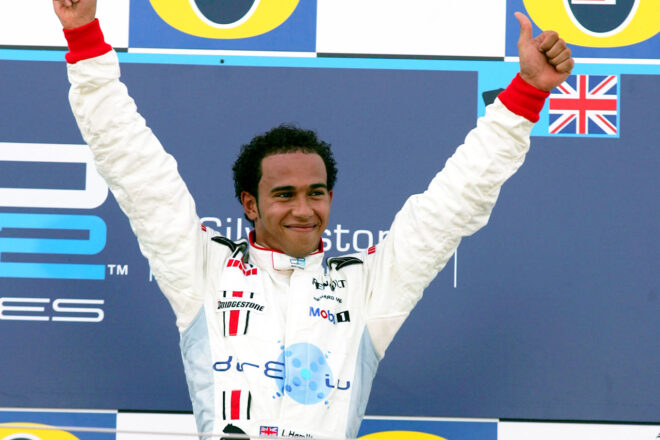 2006年GP2王者に輝いたルイス・ハミルトン（ARTグランプリ）