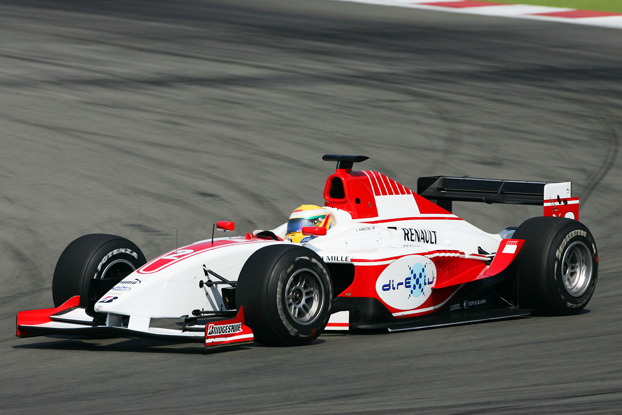 2006年GP2王者に輝いたルイス・ハミルトン（ARTグランプリ）