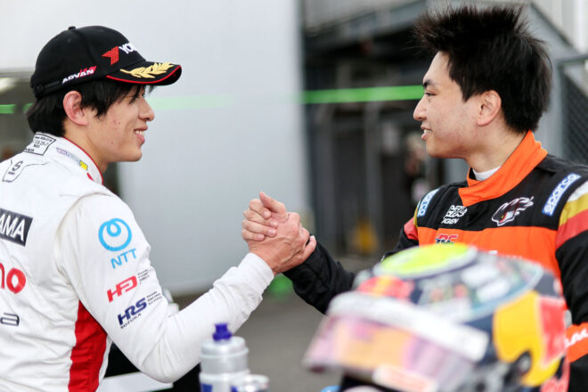 PP獲得の岩佐歩夢「他所より新路面への理解を深められた」。2番手太田格之進はプラン変更が奏功【スーパーフォーミュラ第1戦もてぎ予選会見】