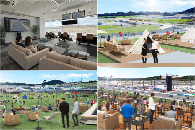 モビリティリゾートもてぎのオーバルコースが、キャンプもできる開放的な観客席に変身。MotoGP日本GPの開催概要が発表