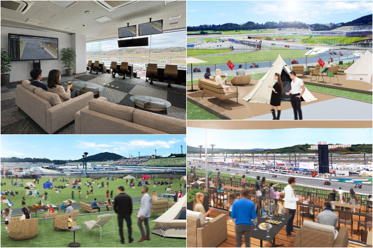 モビリティリゾートもてぎのオーバルコースが、キャンプもできる開放的な観客席に変身。MotoGP日本GPの開催概要が発表