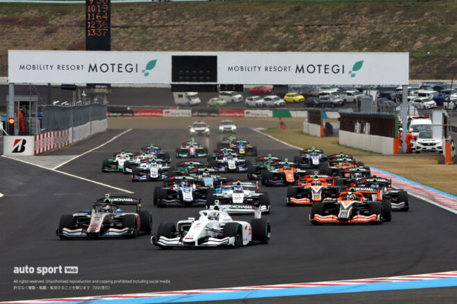 終盤ヒヤリも太田格之進が開幕2連勝。阪口晴南は5年ぶり、福住仁嶺がROOKIEに初表彰台をもたらす【スーパーフォーミュラ第2戦もてぎ決勝レポート】