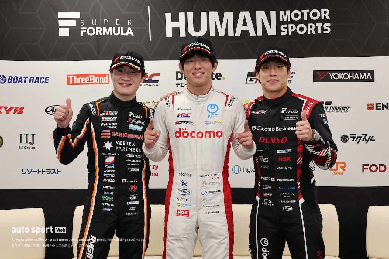 頭をよぎったもてぎの悪夢。太田格之進、終盤のギヤトラブルに「2年前を思い出してヒヤヒヤしました」【第2戦決勝会見】