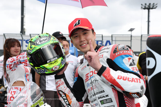 優勝した水野涼（SDG DUCATI Team KAGAYAMA）／2026全日本ロード第1戦もてぎ JSB1000 決勝