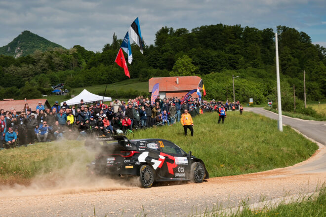 2024年大会の様子　エルフィン・エバンス（トヨタGRヤリス・ラリー1）