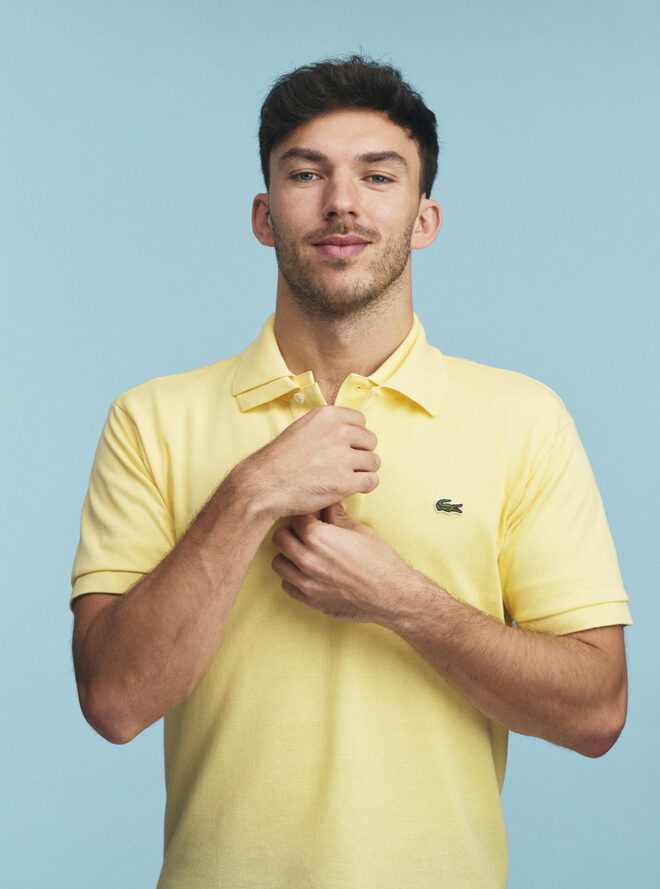 ラコステのアンバサダーに就任したピエール・ガスリー