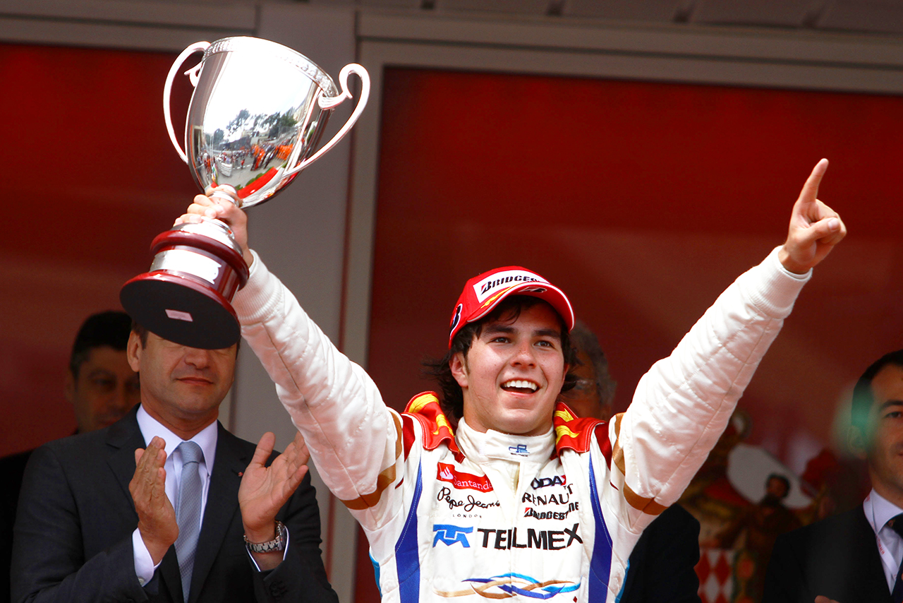 2010年GP2第2戦モンテカルロ フィーチャーレースで優勝したセルジオ・ペレス（バルワ・アダックス）