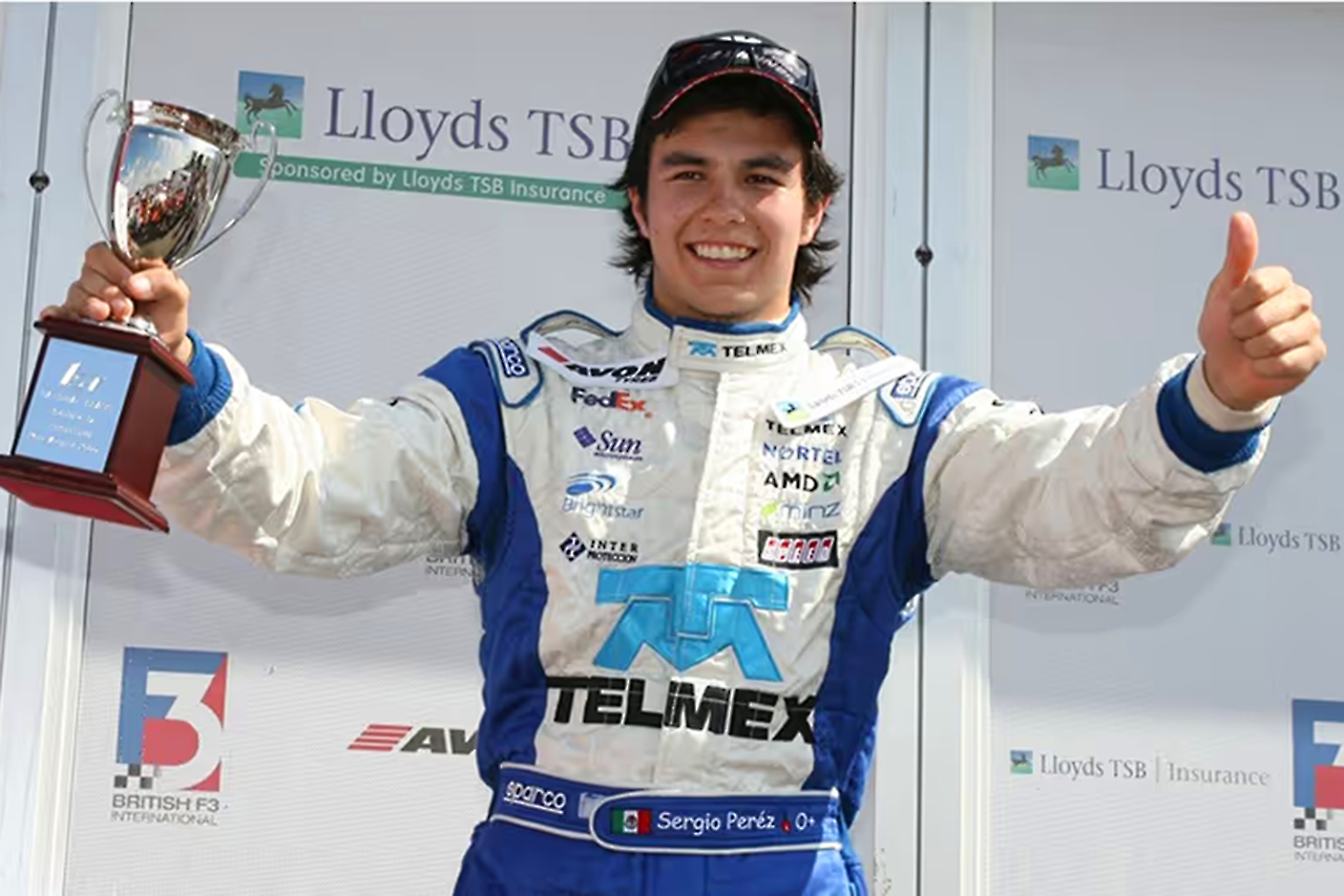 2007年イギリスF3のナショナルクラス王者に輝いたセルジオ・ペレス（Tスポーツ）。当時17歳だった