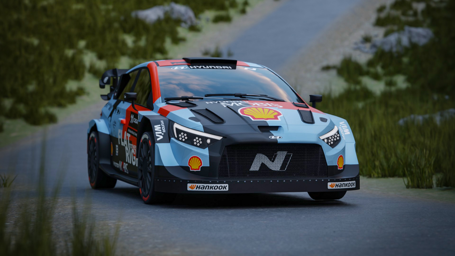 クロアチア・ラリーで使用される特別リバリー（ヒョンデi20 Nラリー1）