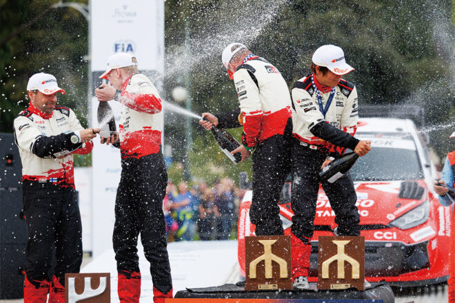 2026年WRC第4戦クロアチアの表彰式