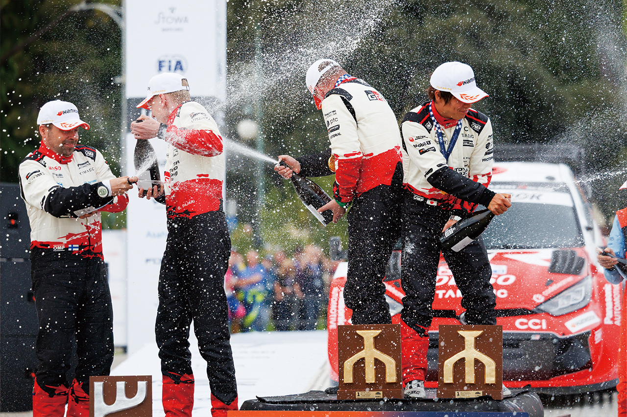 2026年WRC第4戦クロアチアの表彰式