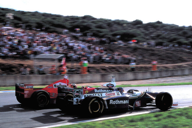 ミハエル・シューマッハー（フェラーリ）＆ジャック・ヴィルヌーヴ（ウイリアムズ）