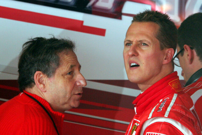 ジャン・トッド代表＆ミハエル・シューマッハー（フェラーリ）