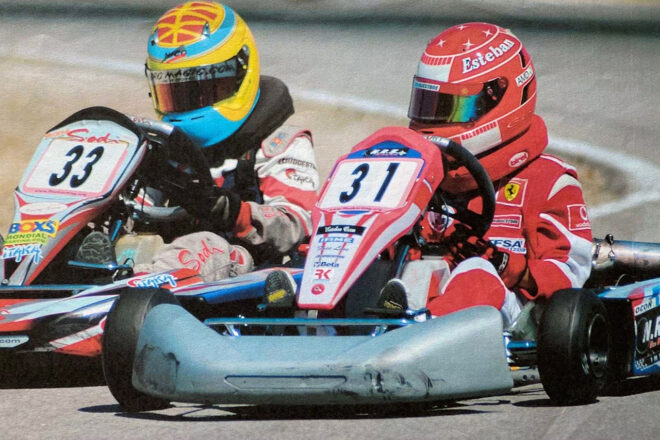 レーシングカート時代のエステバン・オコン