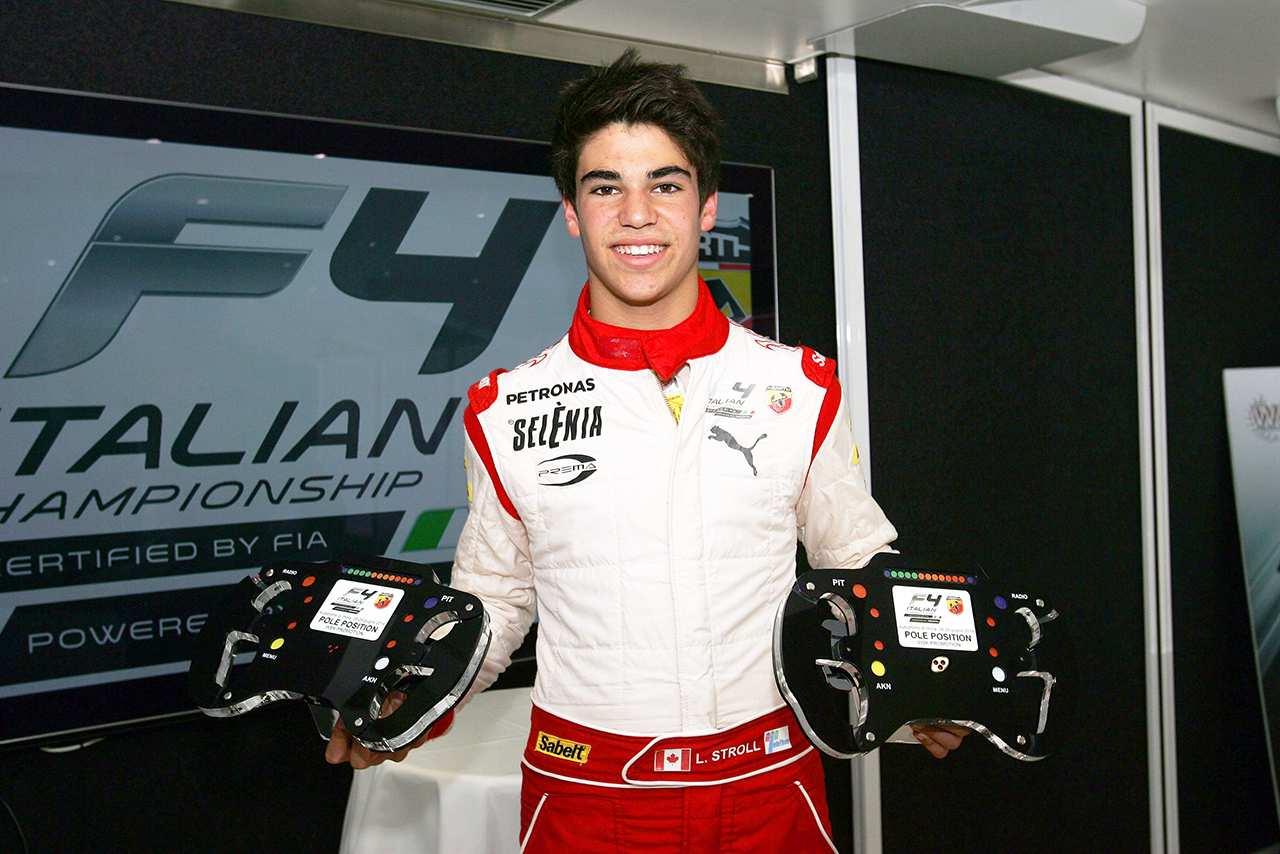 2014年イタリアF4選手権のチャンピオンに輝いたランス・ストロール（プレマ・パワーチーム）