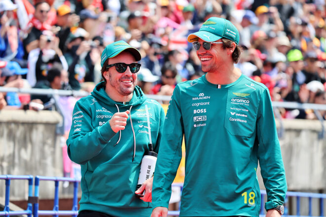 2026年F1第3戦日本GP　フェルナンド・アロンソとランス・ストロール（アストンマーティン）