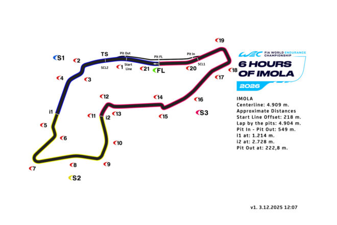 2026年WEC第1戦イモラ　TV放送＆タイムスケジュール／最新エントリーリスト
