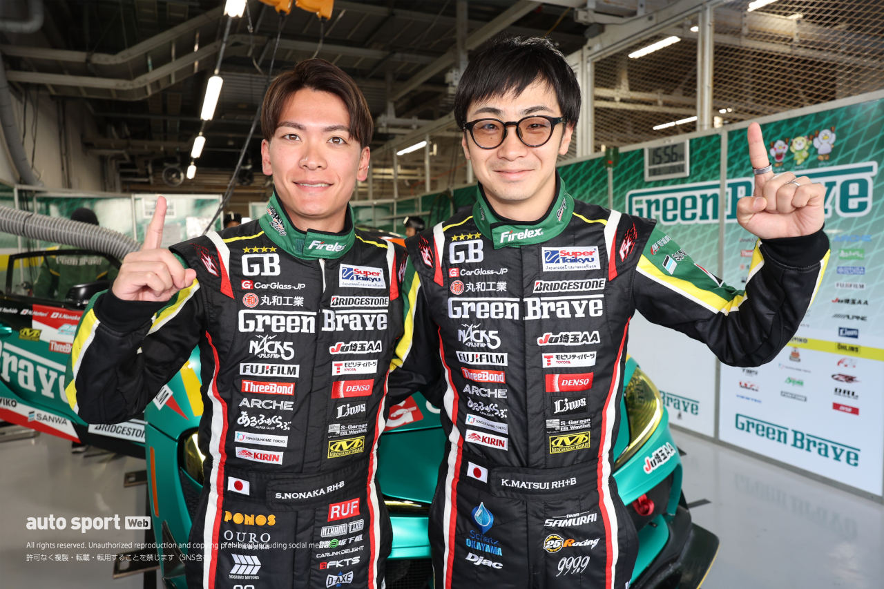 野中誠太と松井宏太（埼玉 GB GR Supra GT4 EVO2）