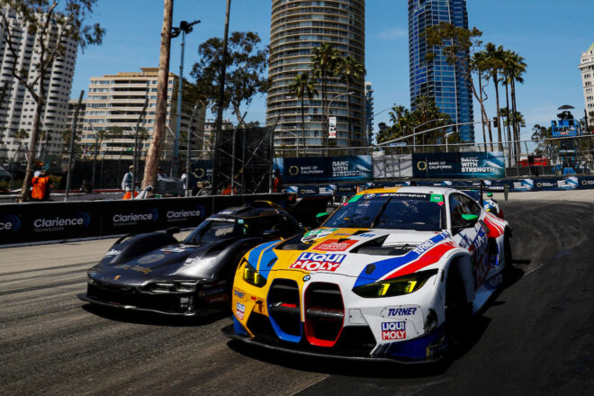 アキュラ＆MSRが悲願のロングビーチ初優勝。キャデラックに先行許すも展開が味方／IMSA第3戦
