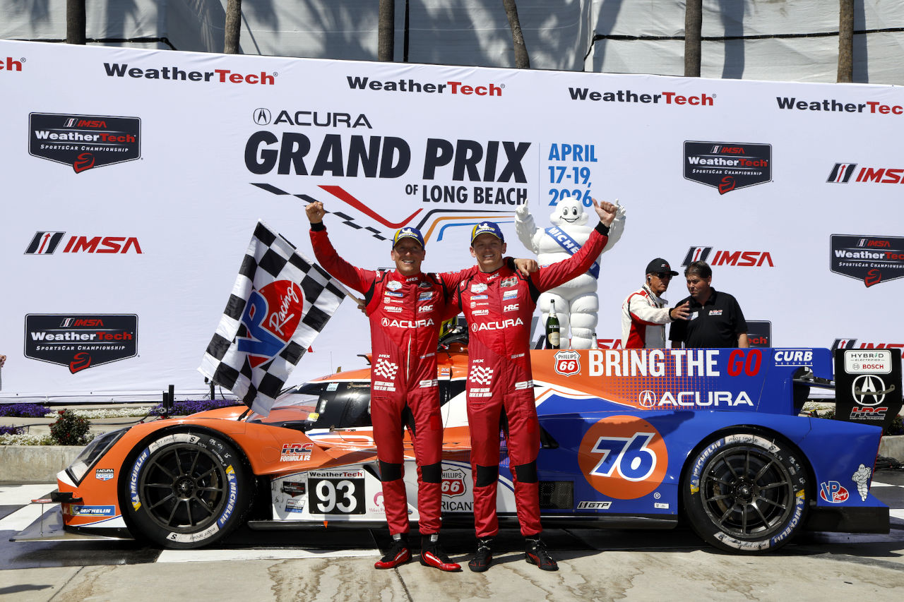 アキュラ＆MSRが悲願のロングビーチ初優勝。キャデラックに先行許すも展開が味方／IMSA第3戦