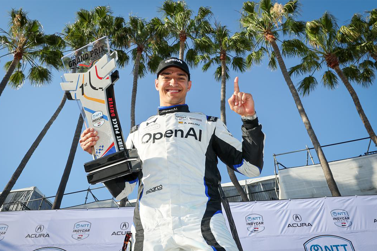 ロングビーチでは自身初の勝利となるアレックス・パロウ（チップ・ガナッシ・レーシング）