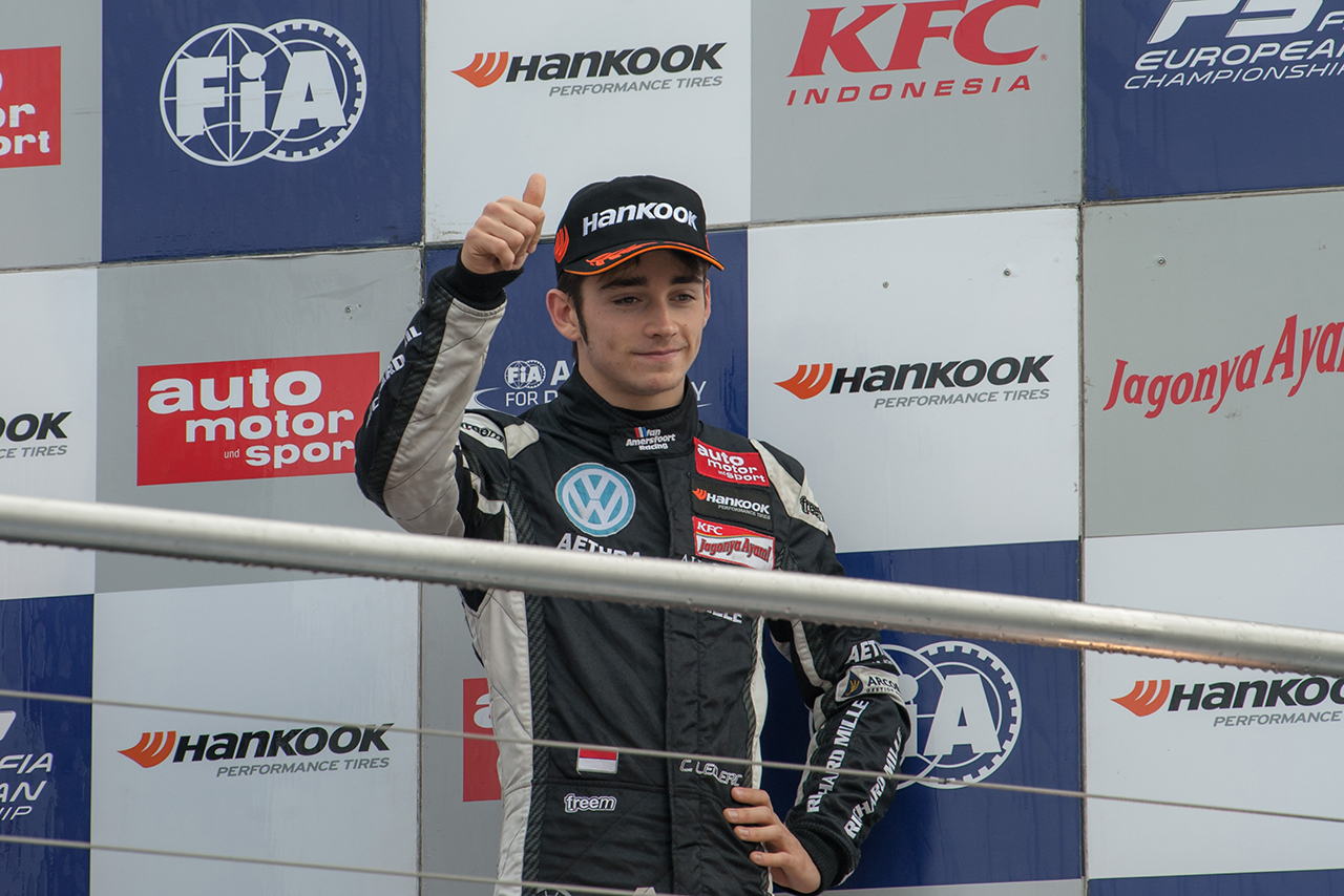 2015年FIA F3ヨーロピアン選手権に参戦したシャルル・ルクレール（VAR）