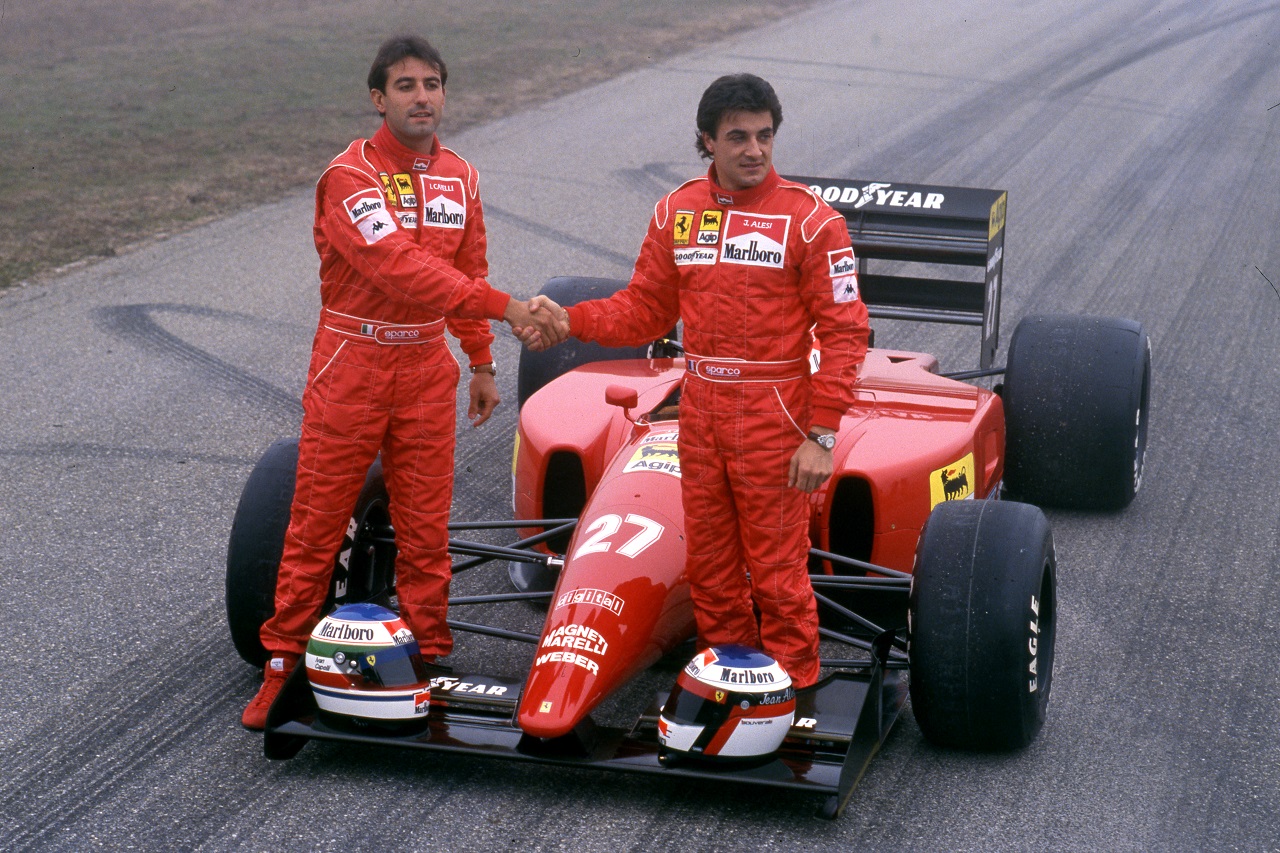 イバン・カペリとジャン・アレジ（フェラーリF92A）
