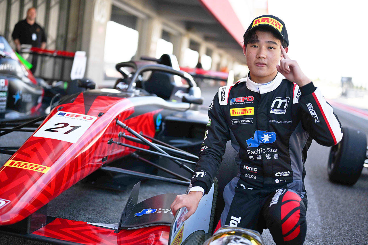 2026年ユーロフォーミュラ・オープン第1戦ポルティマオ　予選ポールポジションを獲得したルイヘン・イェー（チーム・モトパーク）