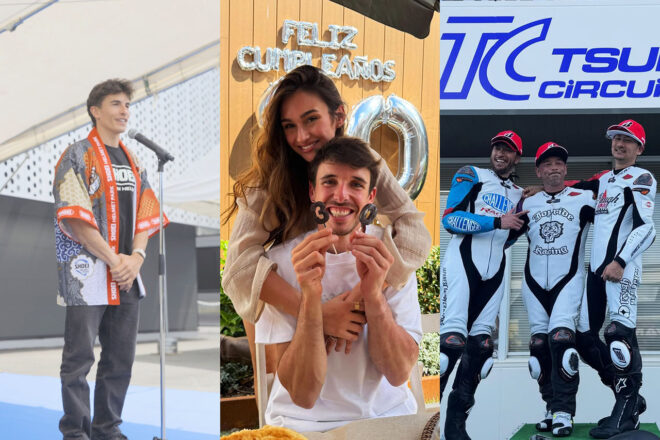 ショウエイのイベントにM.マルケス登場／トップライダーのカートトレーニング【SNSピックアップMotoGP】