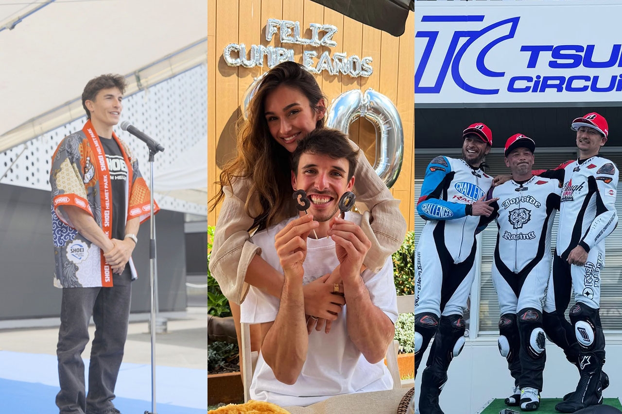 ショウエイのイベントにM.マルケス登場／トップライダーのカートトレーニング【SNSピックアップMotoGP】