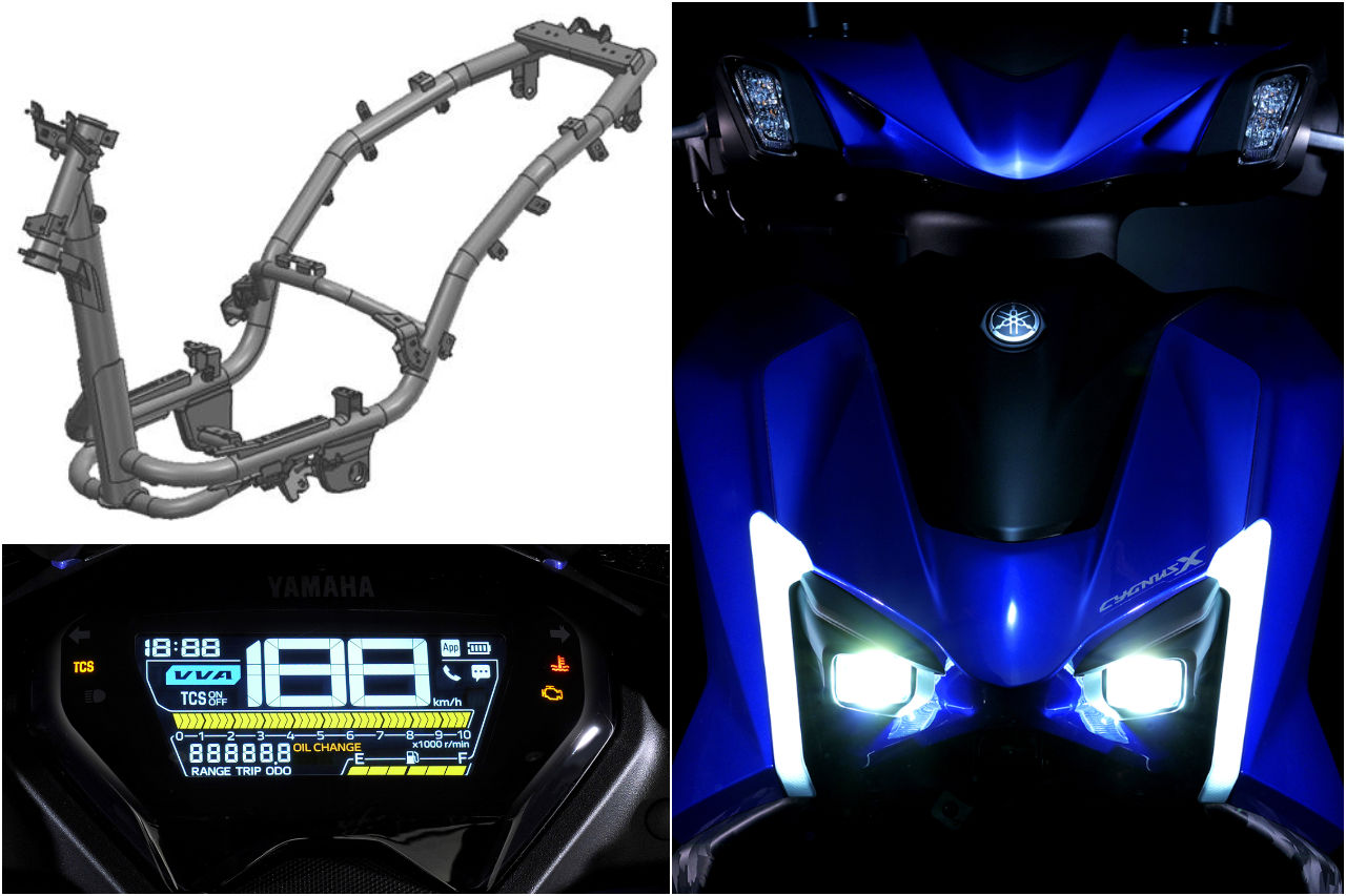 ヤマハが新型『シグナスX』を発表。新デザイン、加速性能向上、さらにトラクションコントロールも