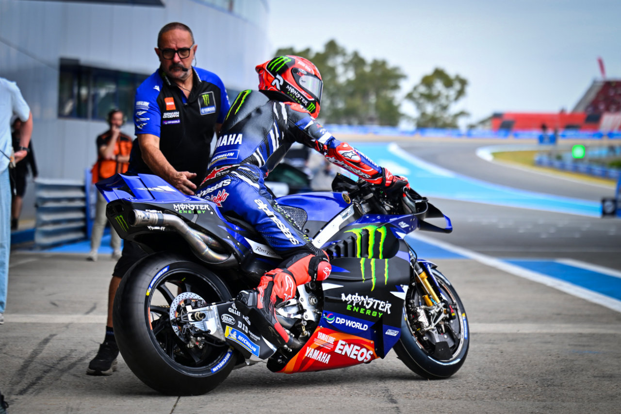 悪戦苦闘のヤマハ、新パーツでテスト実施も「トップタイムには程遠い」とクアルタラロ／第4戦スペインGP