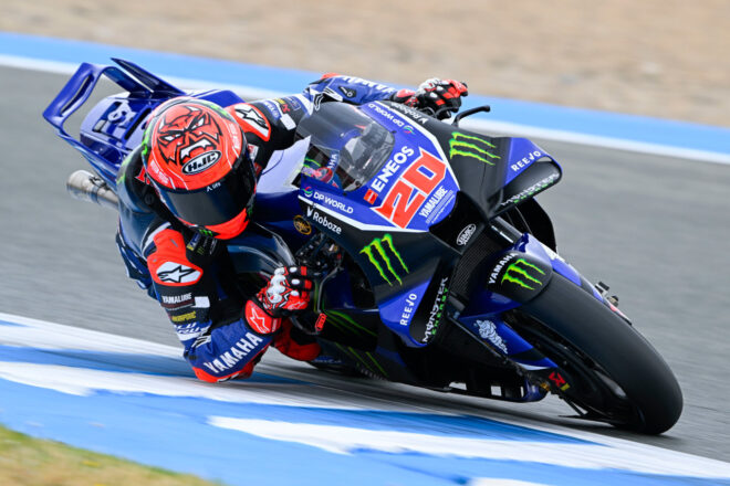 悪戦苦闘のヤマハ、新パーツでテスト実施も「トップタイムには程遠い」とクアルタラロ／第4戦スペインGP
