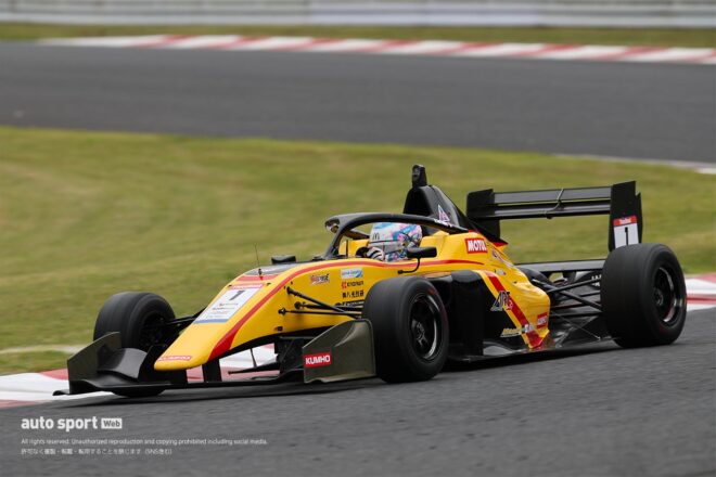 スーパーフォーミュラ・ライツ第4戦／第5戦オートポリスの公式予選は新原光太郎がダブルポールを獲得