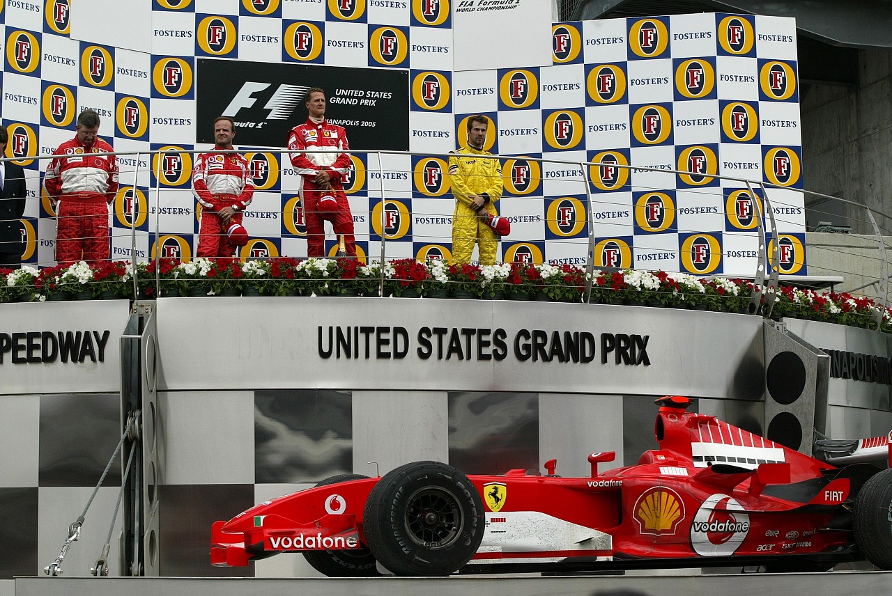 2005年F1アメリカGP表彰式