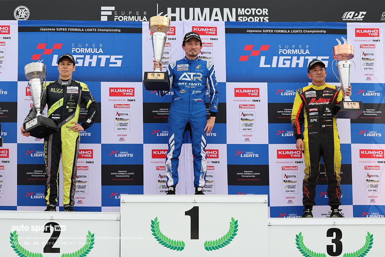 全日本スーパーフォーミュラ・ライツ選手権第4戦オートポリスは新原光太郎がポール・トゥ・ウインで初優勝を飾る