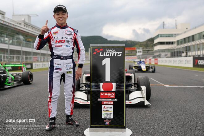 全日本スーパーフォーミュラ・ライツ選手権第4戦オートポリスは新原光太郎がポール・トゥ・ウインで初優勝を飾る