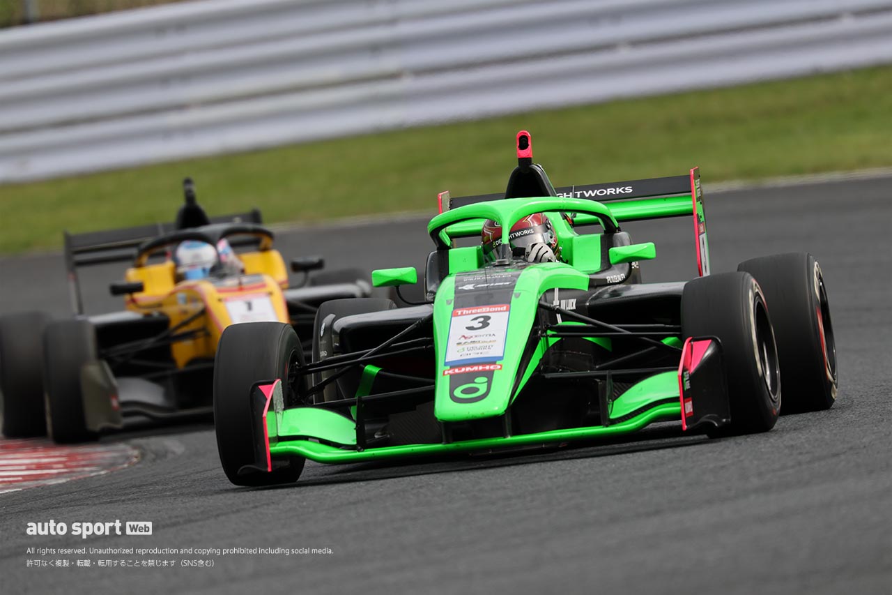 全日本スーパーフォーミュラ・ライツ選手権第4戦オートポリスは新原光太郎がポール・トゥ・ウインで初優勝を飾る