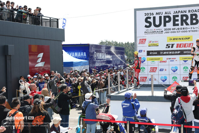 ポディウムの様子／2026全日本ロード第2戦SUGO ST1000 決勝