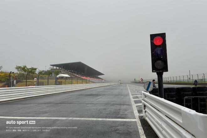 スーパーフォーミュラ第3戦オートポリスの決勝は天候の回復が見込めず中止に。SCスタート直後に赤旗