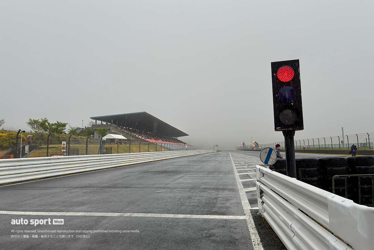スーパーフォーミュラ第3戦オートポリスの決勝は天候の回復が見込めず中止に。SCスタート直後に赤旗