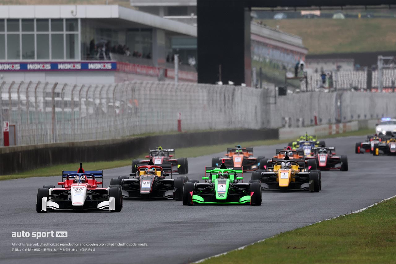 全日本スーパーフォーミュラ・ライツ選手権第6戦オートポリスは赤旗中断の荒れたレースでジルテールが逆転勝利。今季3勝目