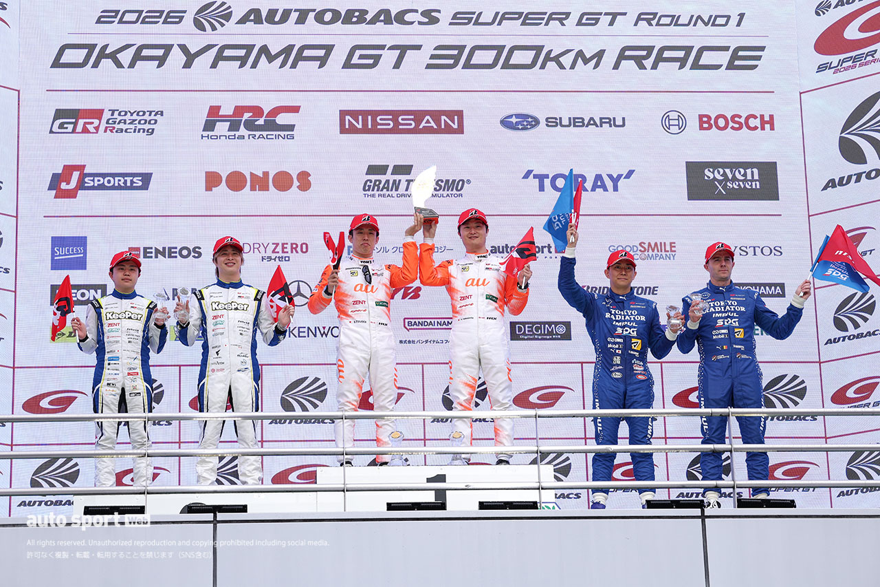 2026スーパーGT第1戦岡山　GT500クラス表彰式