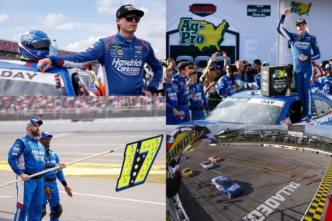 接触の連鎖反応で半数26台が絡む混沌を経て、カーソン・ホセヴァーが待望の初優勝／NASCAR第10戦