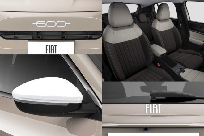 フィアット、最新コンパクトSUV『600ハイブリッド』にホワイトアクセントの限定車“カフェラテ”を設定