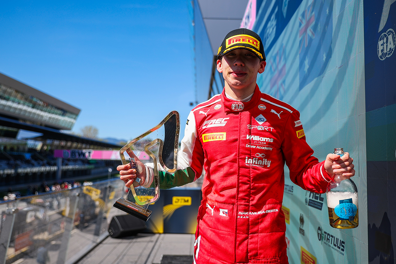 2026年FIA FREC第1戦レッドブルリンク　レース1を制した中村紀庵ベルタ（プレマ・レーシング／ウイリアムズ育成）