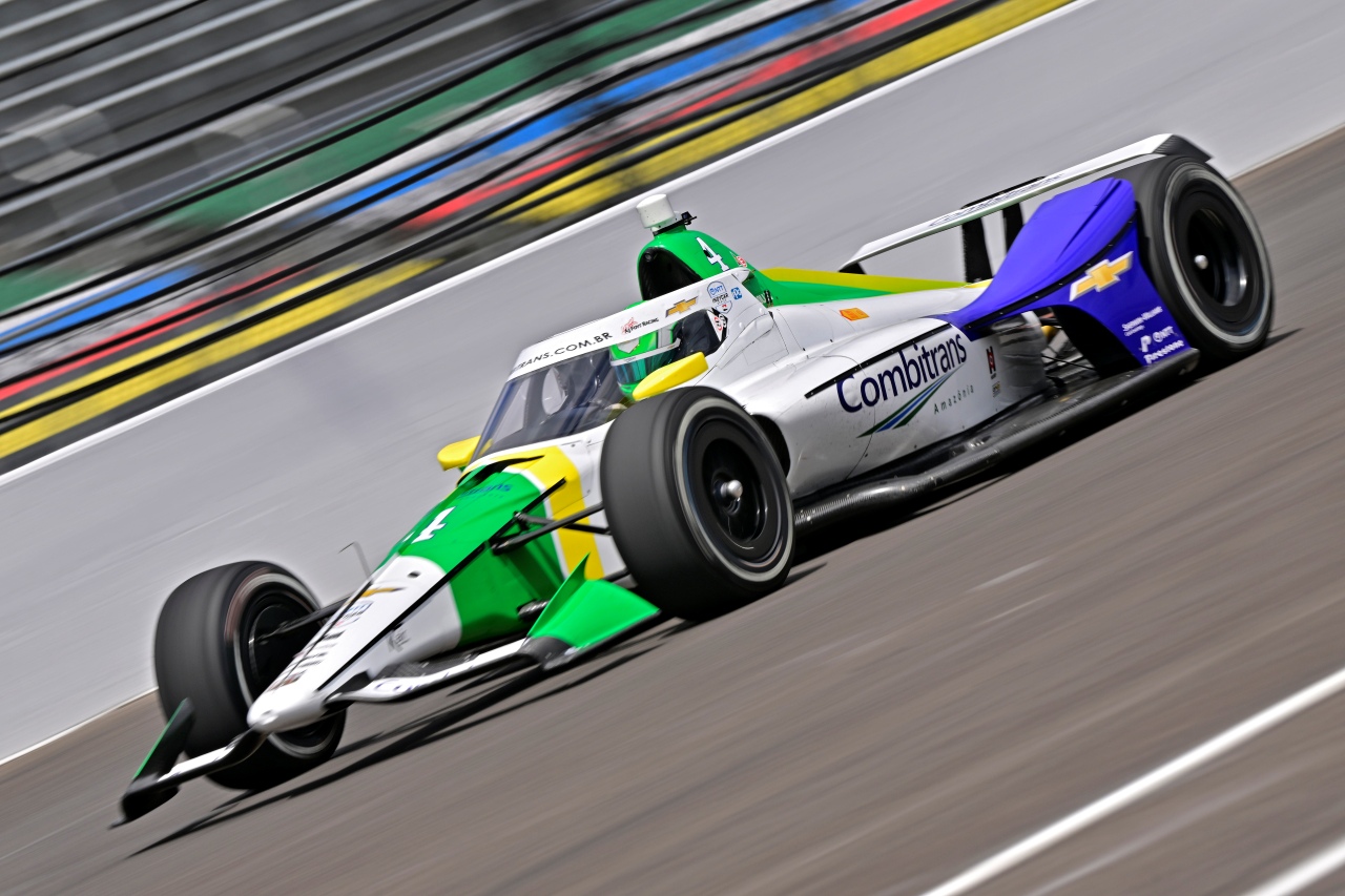 インディ500オープンテストが実施、2日間の全体ベストはルーキーのカイオ・コレットに。33台が4697周を走行